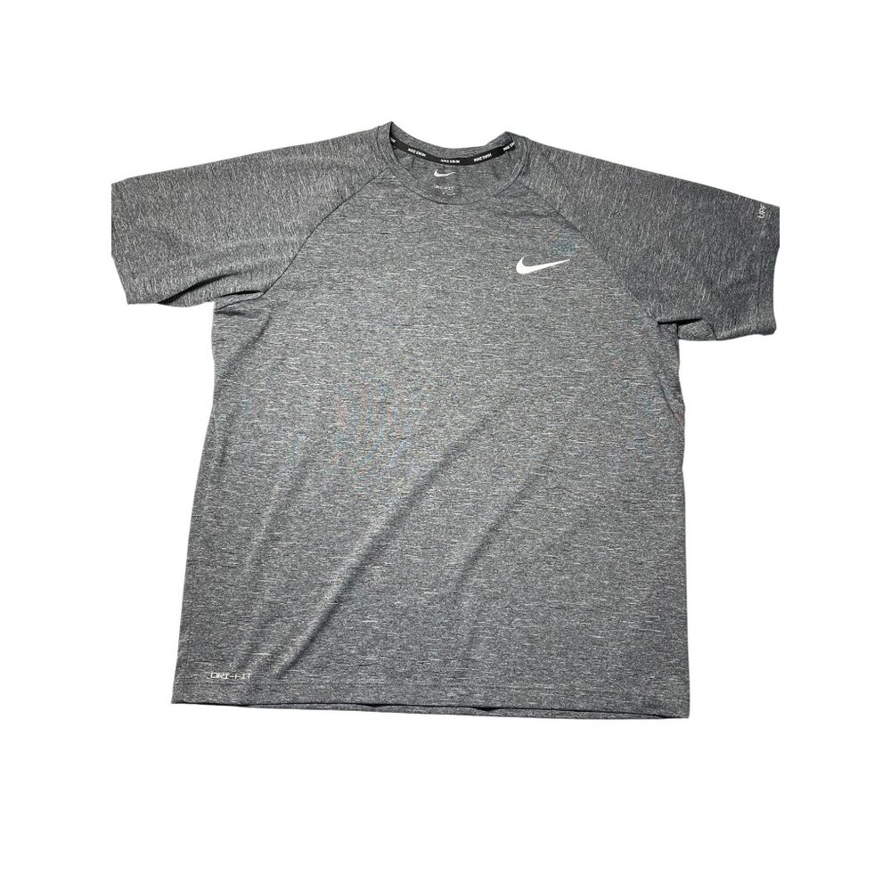 Nike Gray Dri-FIT Womens Swim Cover Shirt Size M With UPF 40+‎ Sun Protection